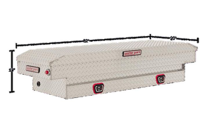 Weather Guard Saddle Truck Tool Box Aluminum Compact Clear, large image number 4