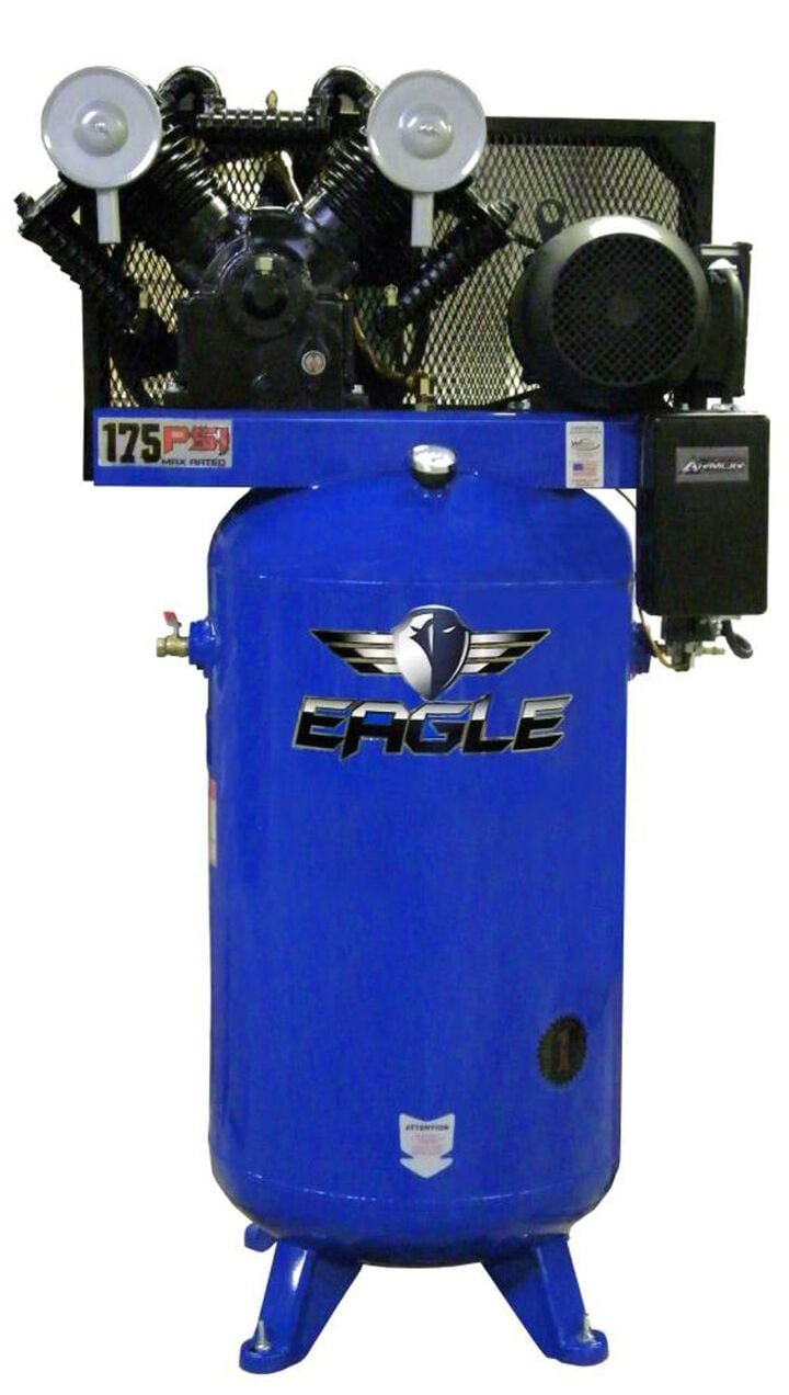 Eagle Compressor Air Compressor 7.5hp 2 Stage With Mag Starter