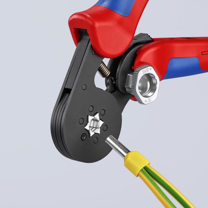 Knipex 7-1/4 Inch Self-Adjusting Crimping Plier, large image number 9