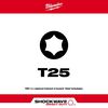 Milwaukee SHOCKWAVE 2-Piece Impact Torx T25 Insert Bits (2 Pack), small