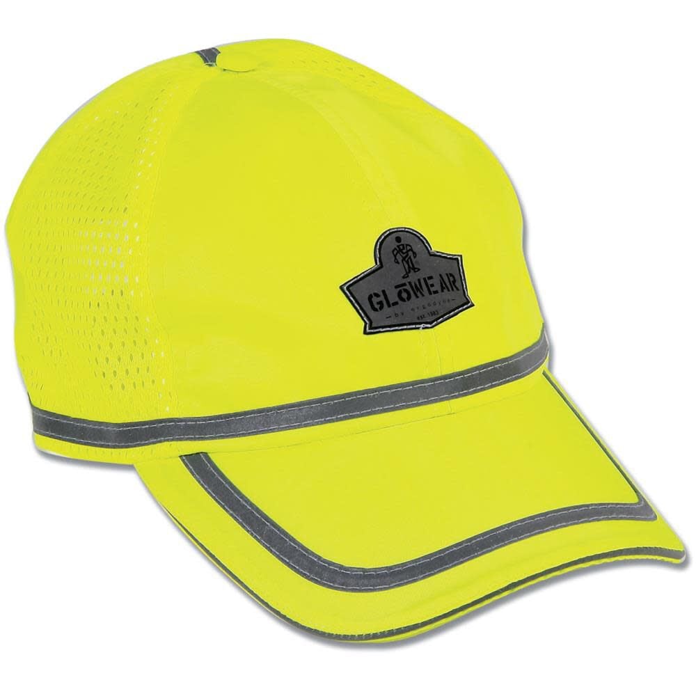 Ergodyne GloWear 8930 Hi-Vis Lime Baseball Cap – 23239