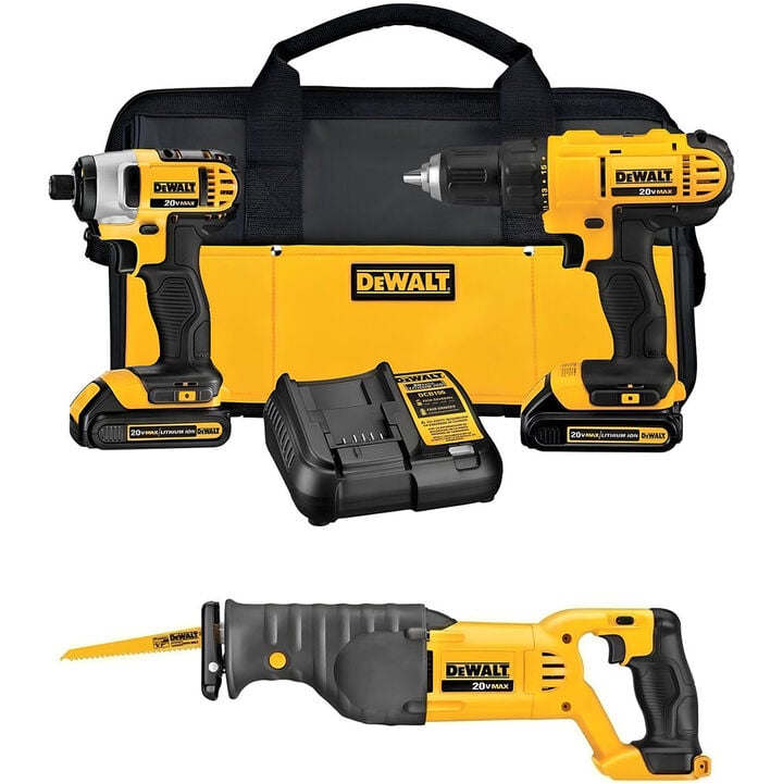 DEWALT 20V MAX Combo Kit and Reciprocating Saw Bundle, large image number 0