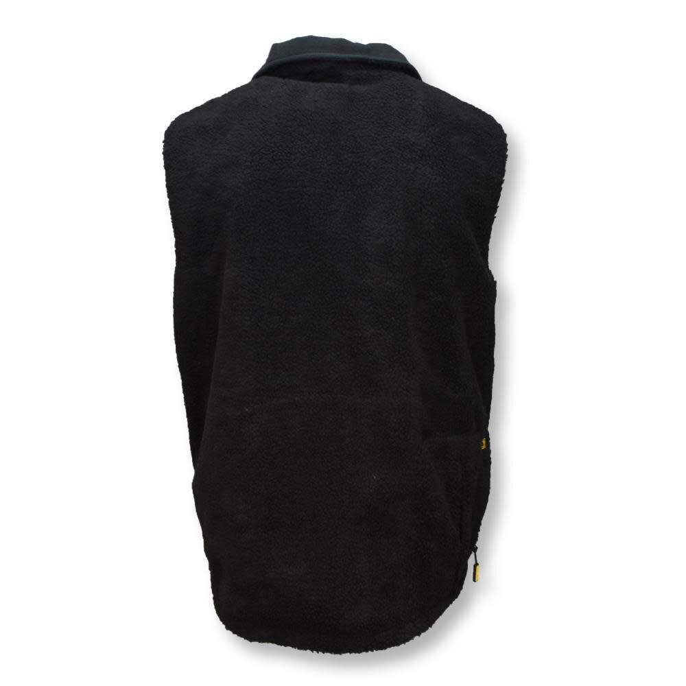 DEWALT Heated Kit Reversible Fleece Vest with Battery Black XL