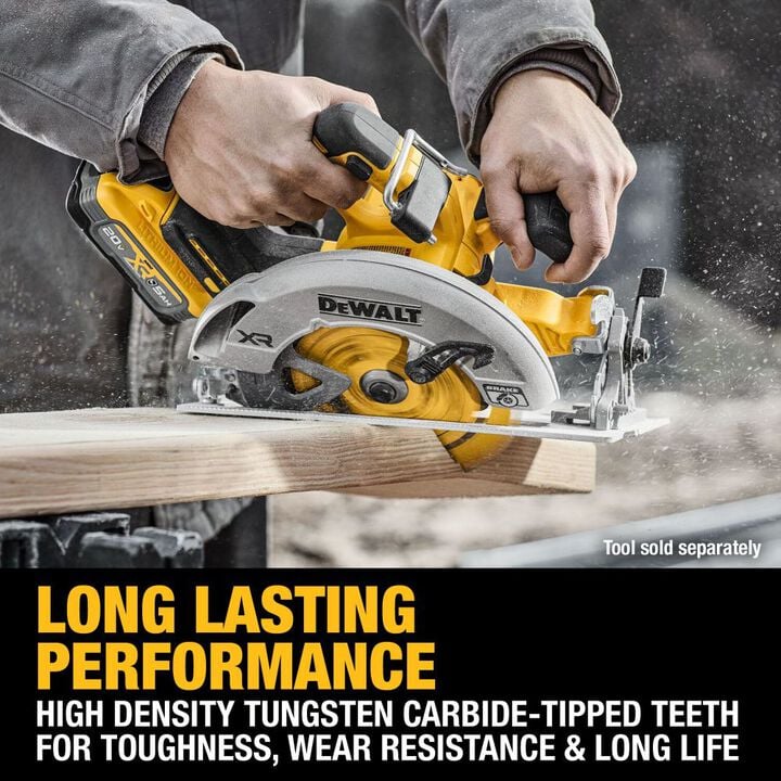 DEWALT 7-1/4 Inch Circular Saw Blade 40 Tooth with 5/8 Inch Arbor, large image number 5