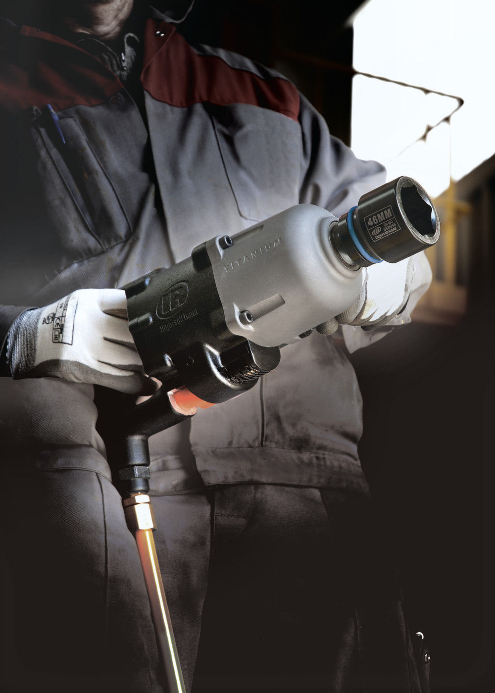 Ingersoll Rand Air Impact Wrench, Inside Trigger, 1 Inch, 3250 ft-lb, large image number 2