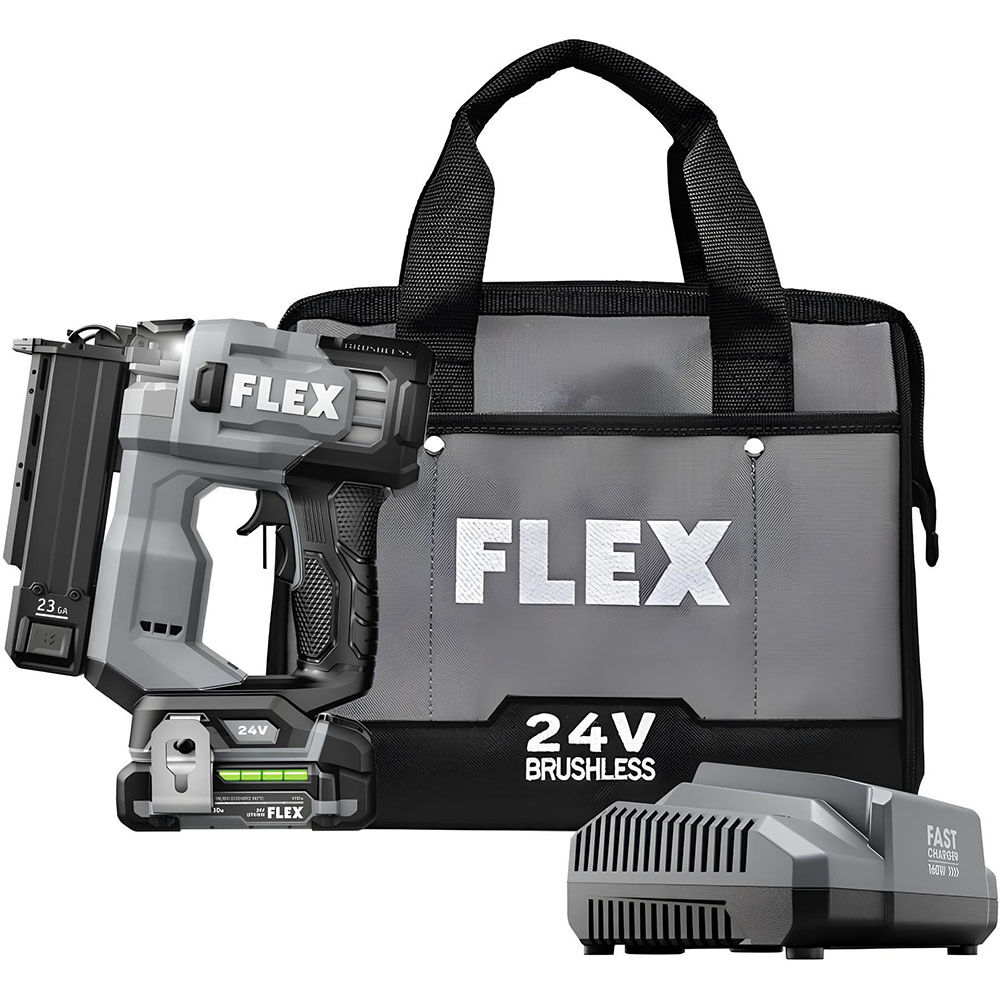 FLEX 24V Brushless 23 Gauge Pin Nailer Kit - FX4341-1A