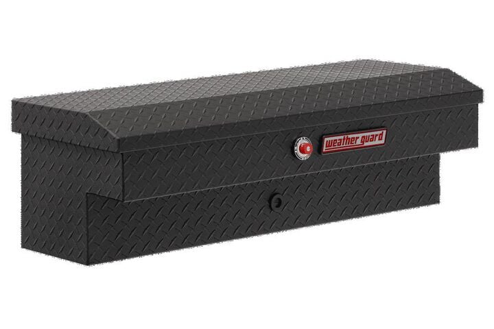 Weather Guard 41in Lo-Side Truck Tool Box Aluminum Textured Matte Black