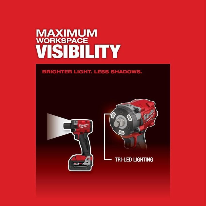 Milwaukee M18 FUEL 1/2 Compact Impact Wrench with Friction Ring (Bare Tool), large image number 5