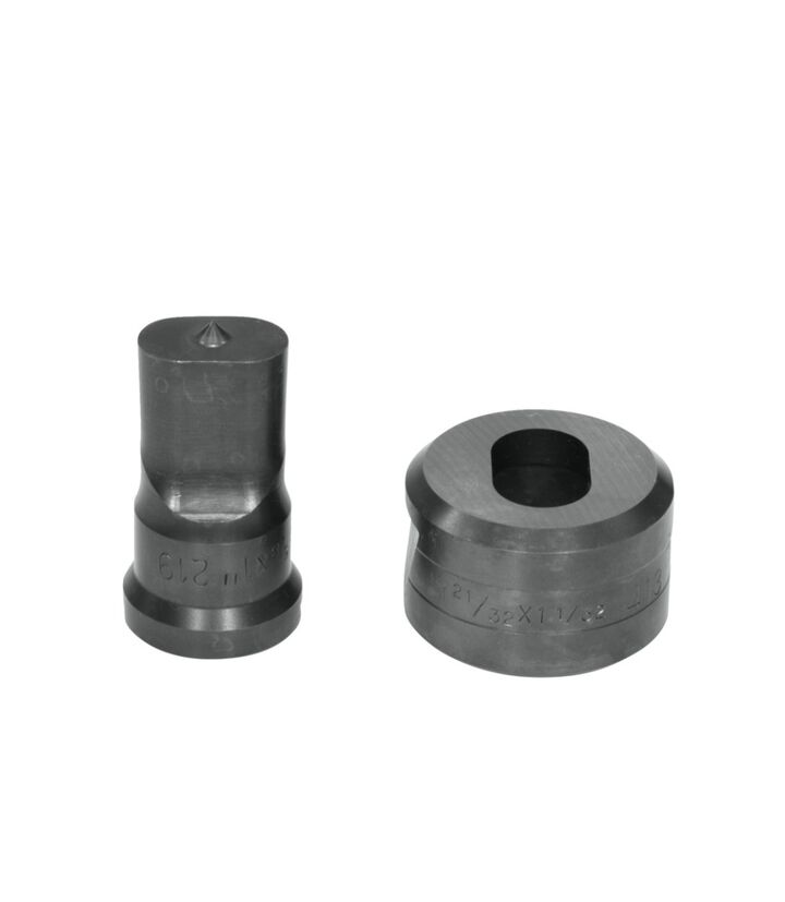 Edwards 5/8 Inch Punch x 21/32 Inch Die Oblong Punch & Die Set