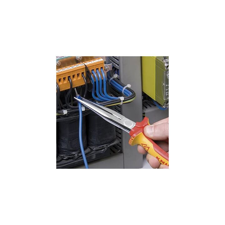 Knipex Long Nose Pliers 200 mm 1000V Insulated, large image number 1
