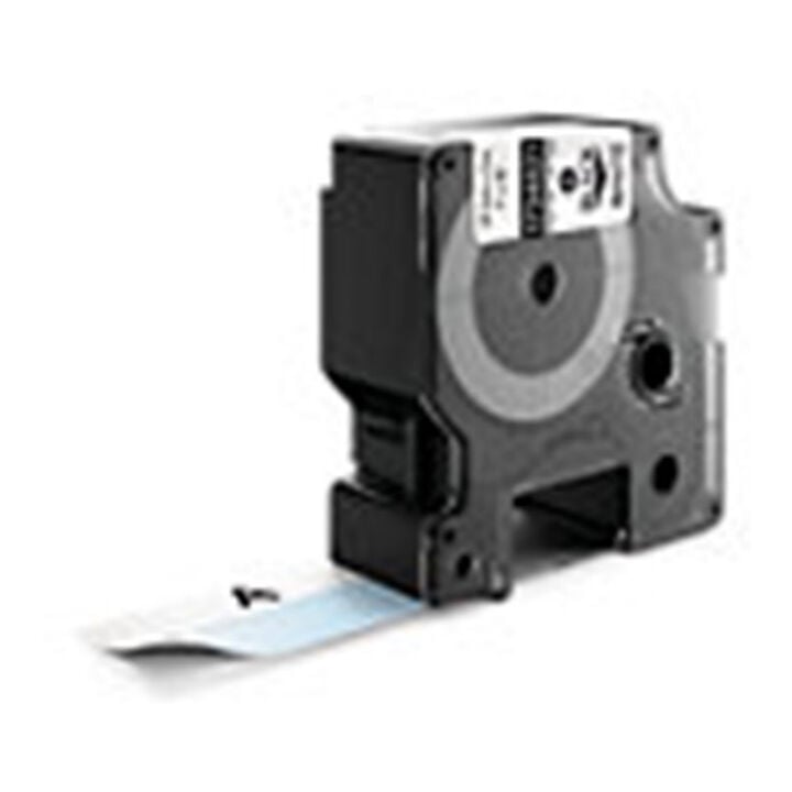 Dymo 1 In. x 1 In. White Vinyl Self Laminating