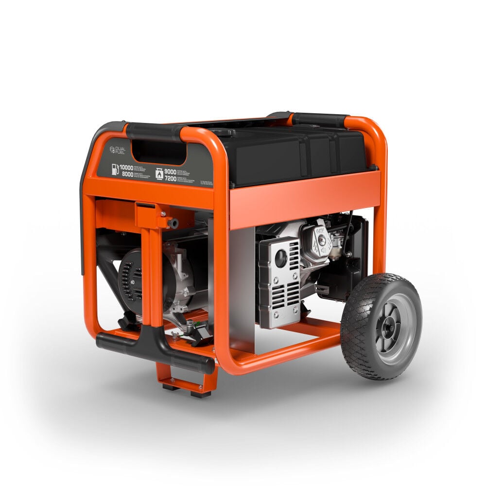 Husqvarna 10000W Dual Fuel 49 State Portable Generator, large image number 6