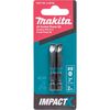 Makita Impact X #8 Slotted 2 Power Bit 2/pk, small