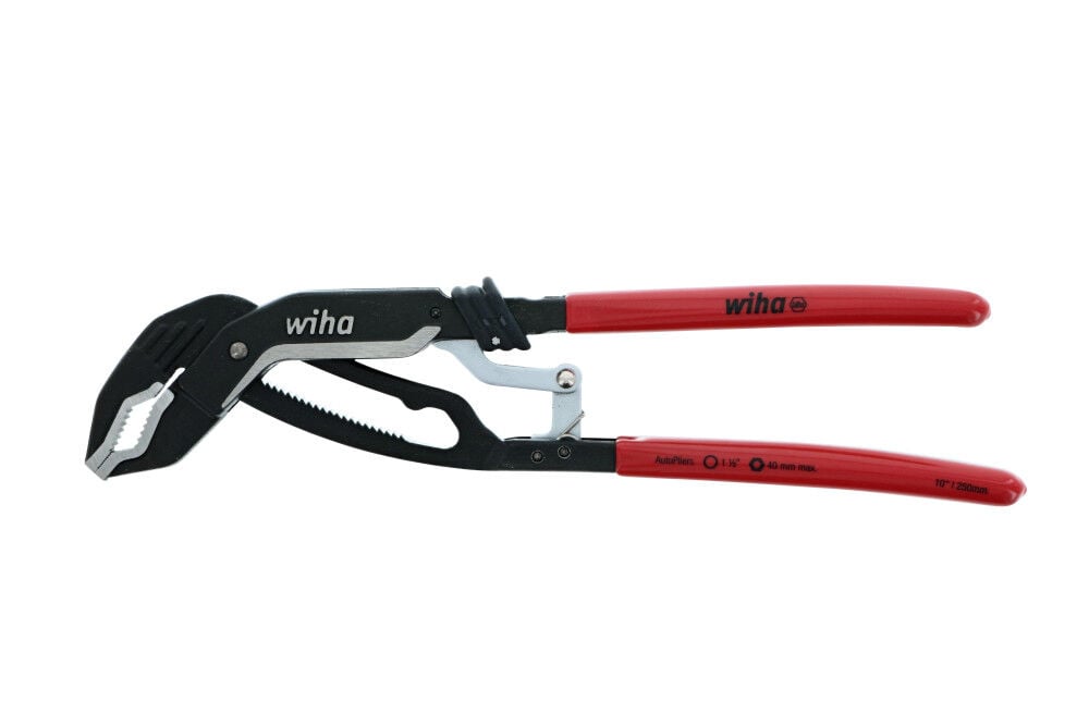 Wiha Classic Auto Grip V Jaw Tongue & Groove Pliers 10in, large image number 1
