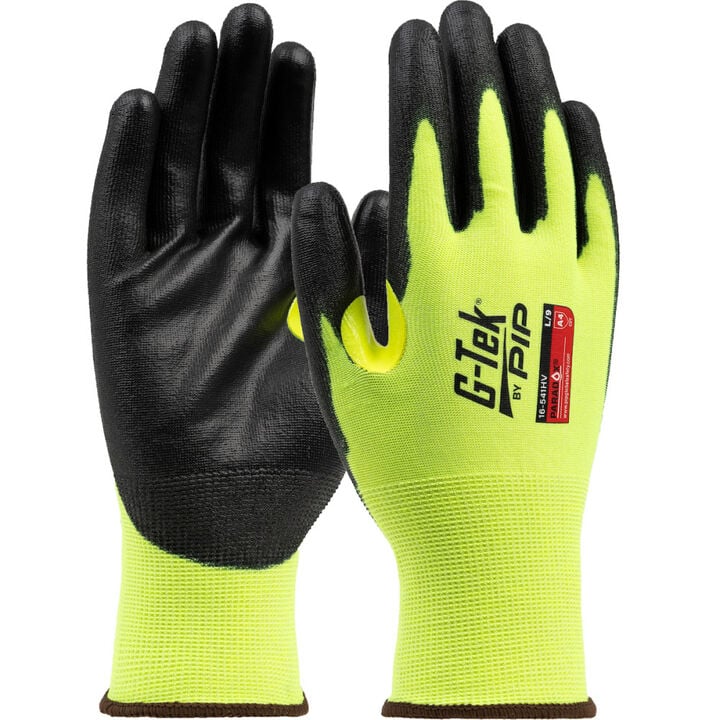Protective Industrial Products G-Tek Paradox Hi-Vis A4 PU Cut Resistant Gloves Medium
