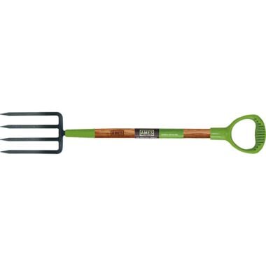 Ames 4-Tine Forged Spading Fork with Wood Handle