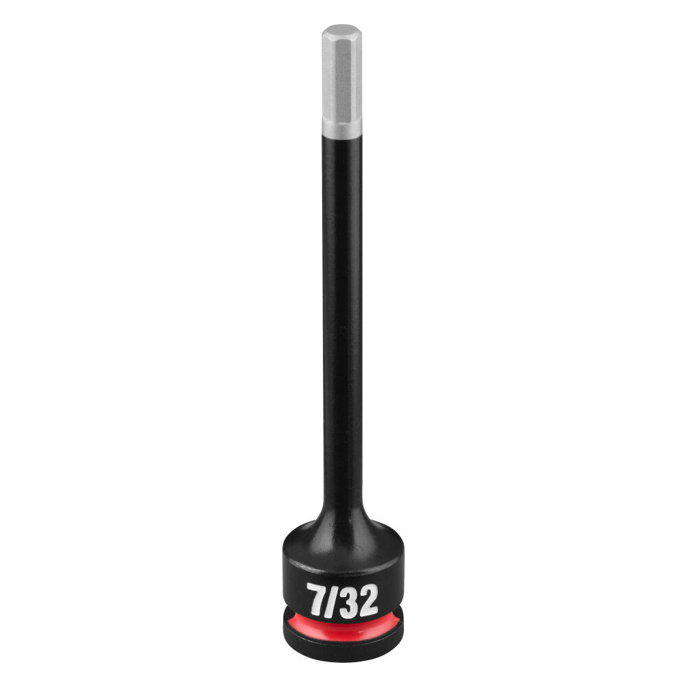Milwaukee SHOCKWAVE Impact Duty 3/8 Inch Drive 4 Inch Hex 7/32 Inch Bit Socket - 49-66-7291