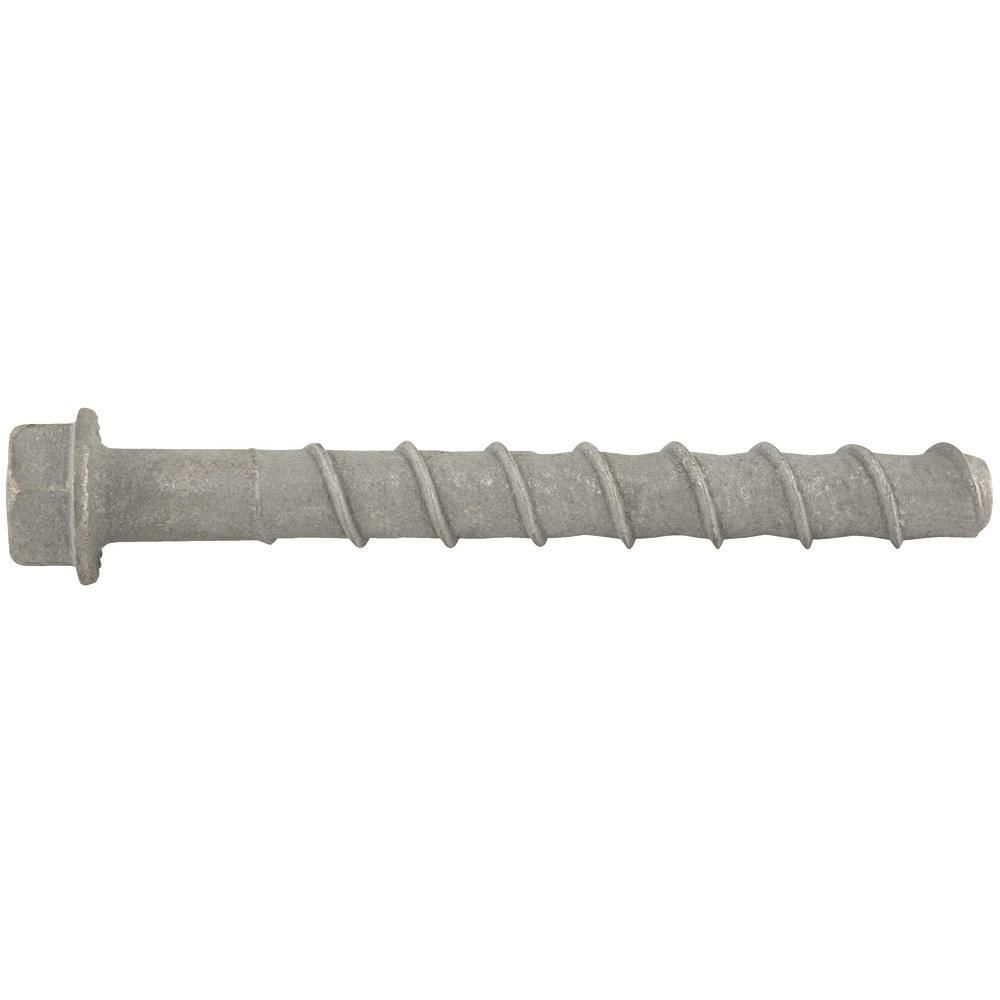 DEWALT Screw-Bolt+ 5/8 x 6 Inch Mechanically Galvanized Hex Head Concrete Screw Anchor 25 Pieces, large image number 1