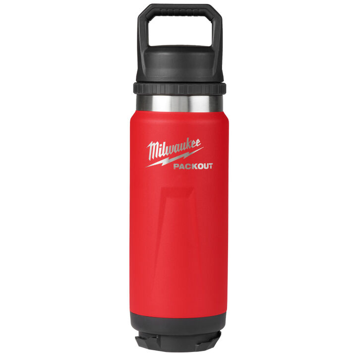 Milwaukee PACKOUT 24 Oz Insulated Bottle with Chug Lid Red