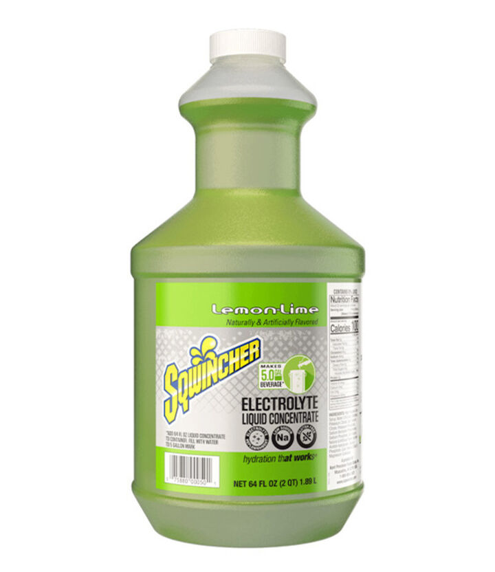 Sqwincher 64 Oz Easy Mix Liquid Concentrate Electrolyte Replenishment Lemon-Lime 6 Pieces, large image number 1