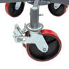 JET Low 5 Leg Pipe Jack Stand with Casters & Steel Rollers, small image number 3