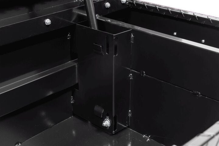 Weather Guard Saddle Truck Tool Box Aluminum Compact Deep Gloss Black, large image number 6