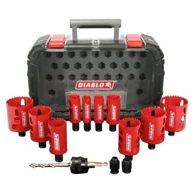Diablo Tools General Purpose Bi-Metal Hole Saw Set 14pc