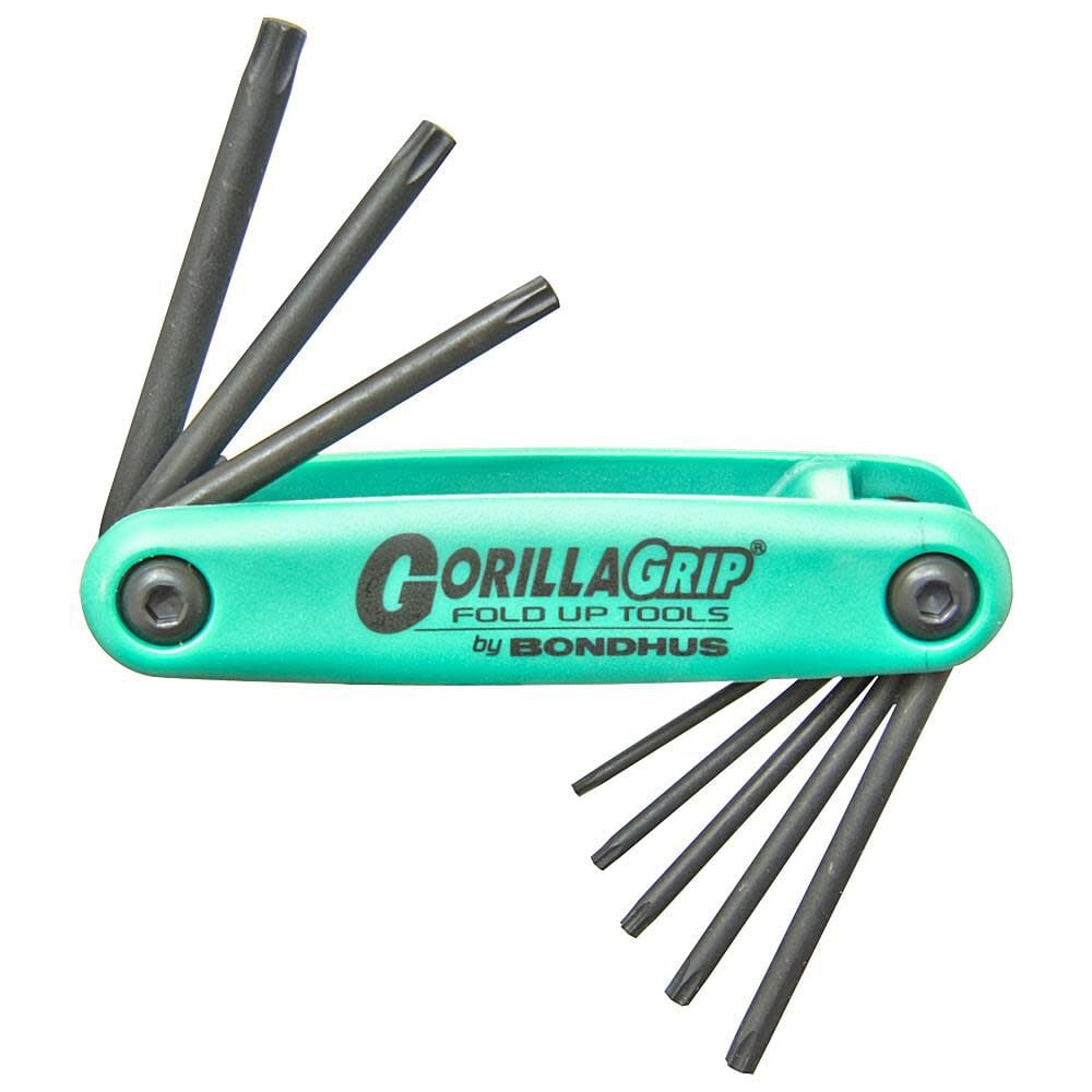 Bondhus 8pc Tamper Resistant Torx Fold-up Tool Set TR9-TR40, large image number 1