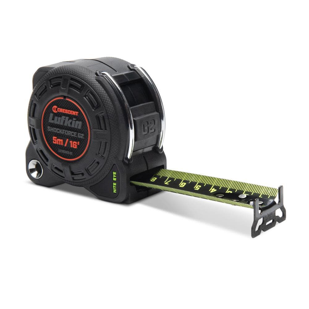 Crescent Lufkin 16 ft Shockforce Nite Eye G2 Tape Measure L1216CMEB02 Acme Tools