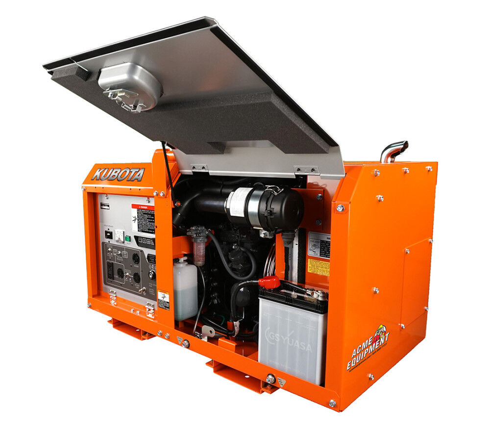 Kubota Lowboy Pro II Series 7,000 Watt (7kW) Diesel Powered 50-State Liquid-Cooled Standby Generator, large image number 3
