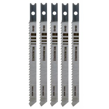 Milwaukee 4 in. 10 TPI High Carbon Steel Jig Saw Blade 5PK, large image number 8