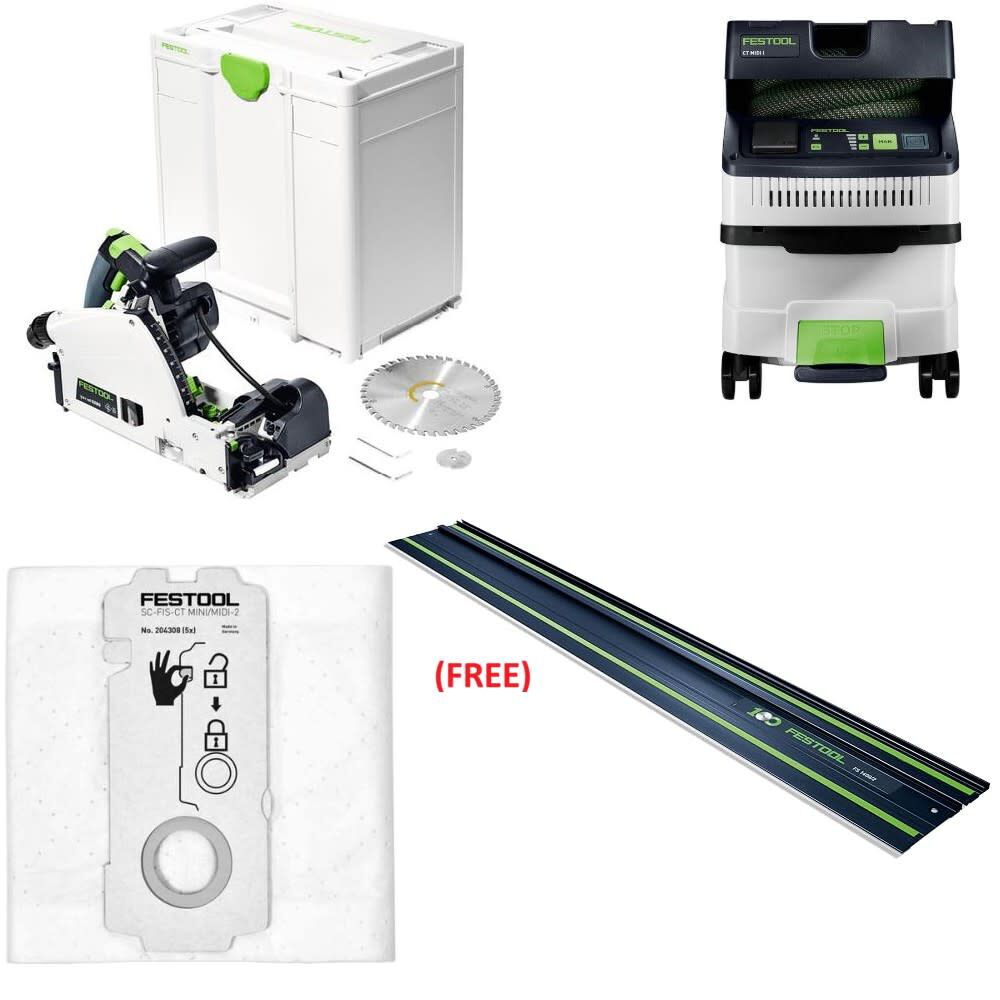Festool TSV 60 KEB-Q-Plus Saw Bundle - 576732-578512