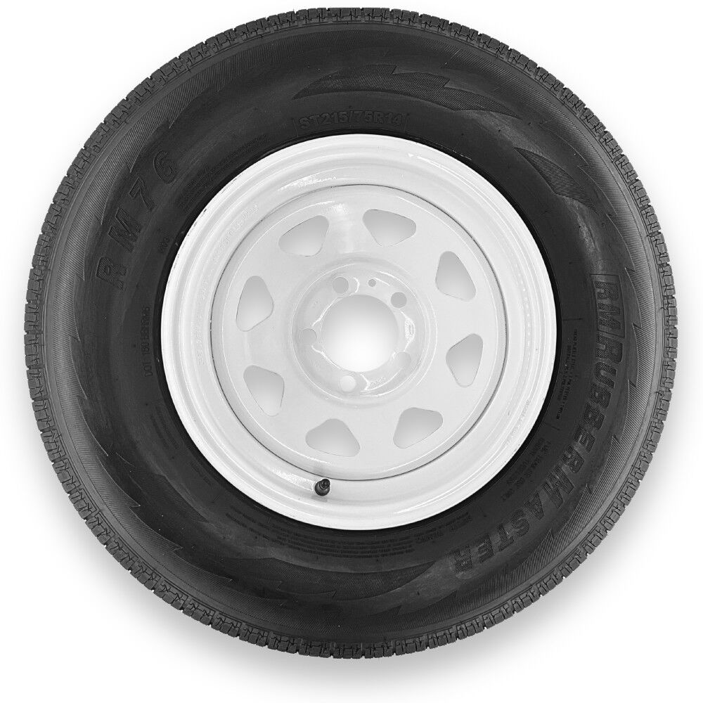 Rubbermaster Tire ST215/75R14 6P TL & MTD 14 x 6 5 on 4.5 SPOKE, large image number 1