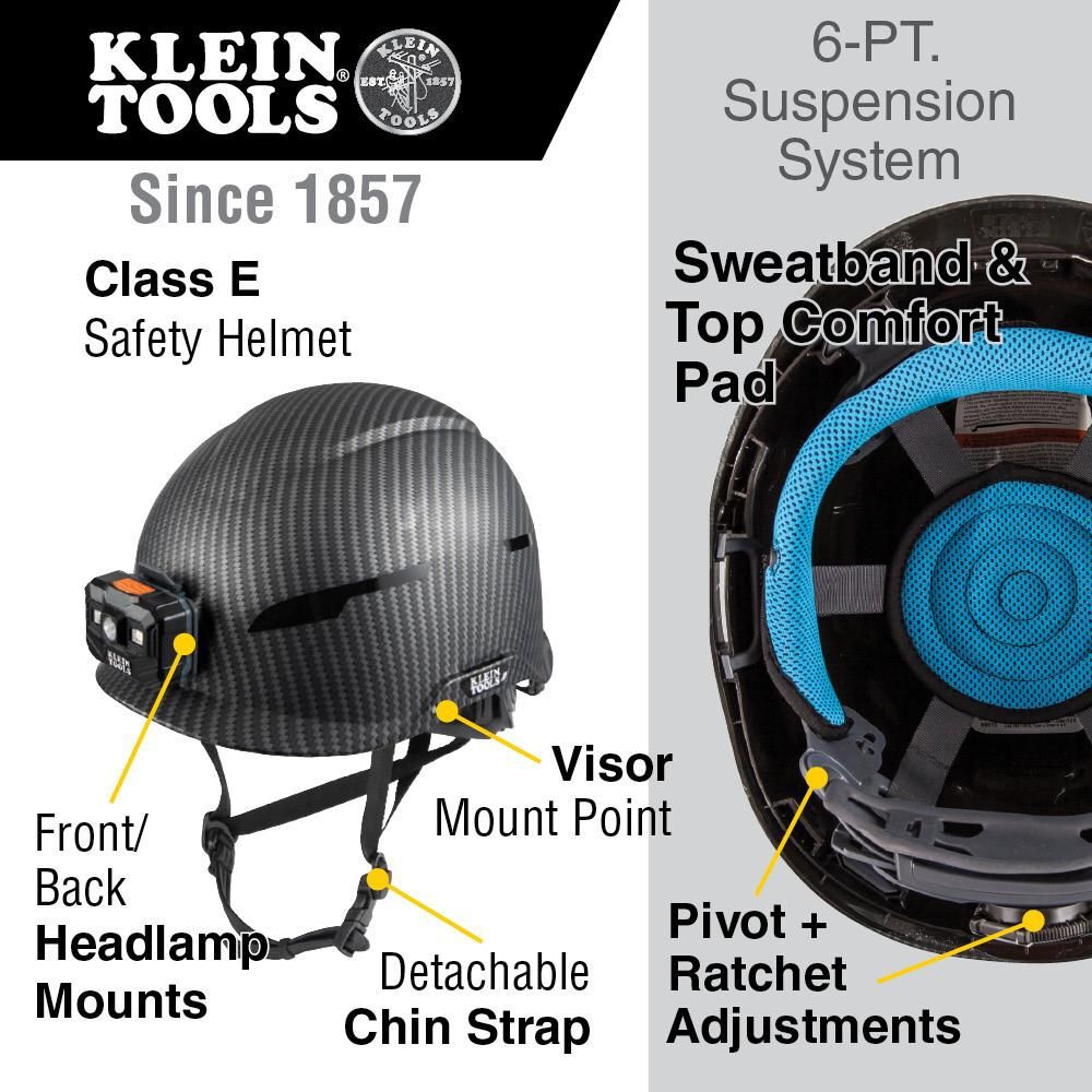Klein Tools Safety Helmet Class E Headlamp, large image number 2