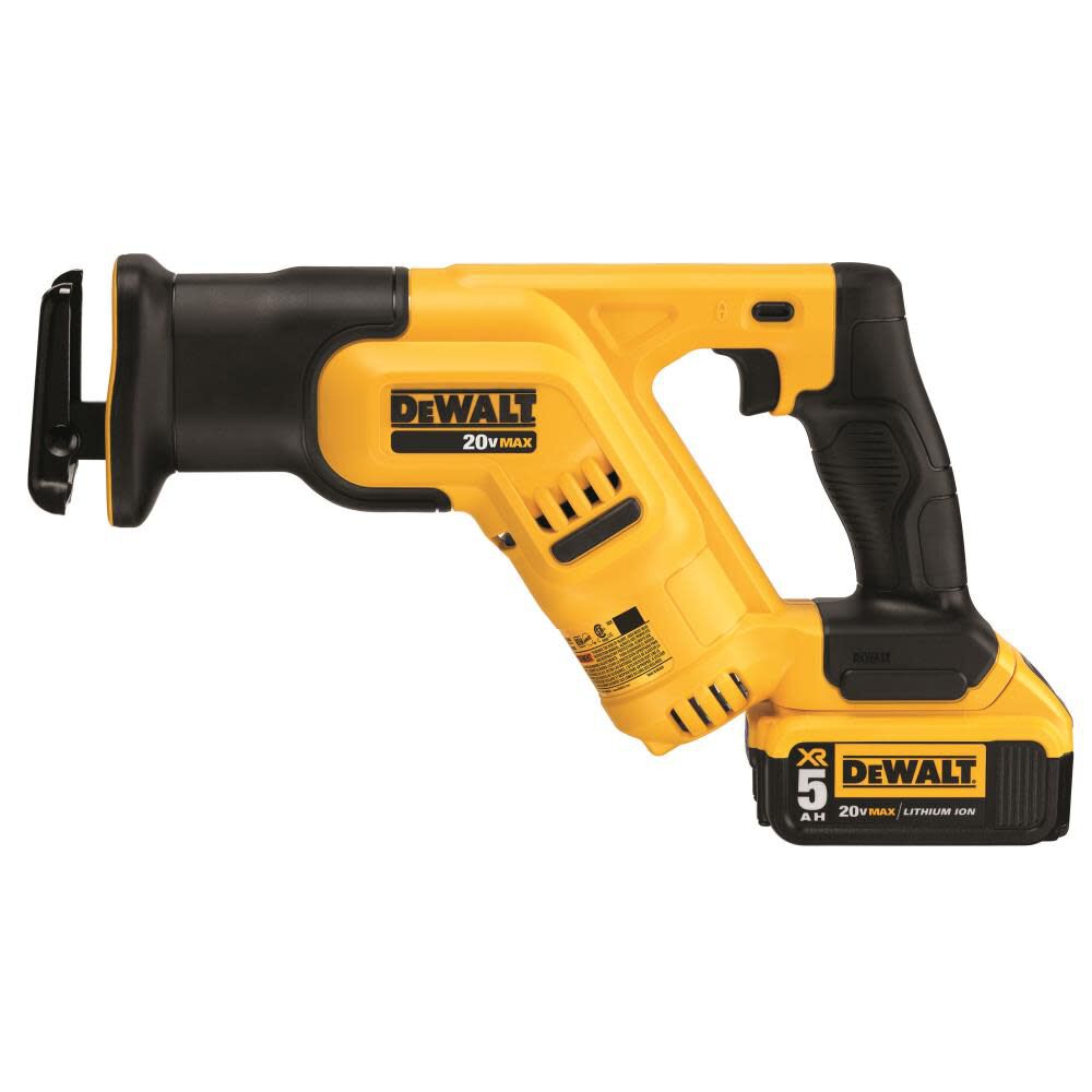 DEWALT 20 V MAX Compact Reciprocating Saw Kit 5.0Ah DCS387P1 Acme Tools