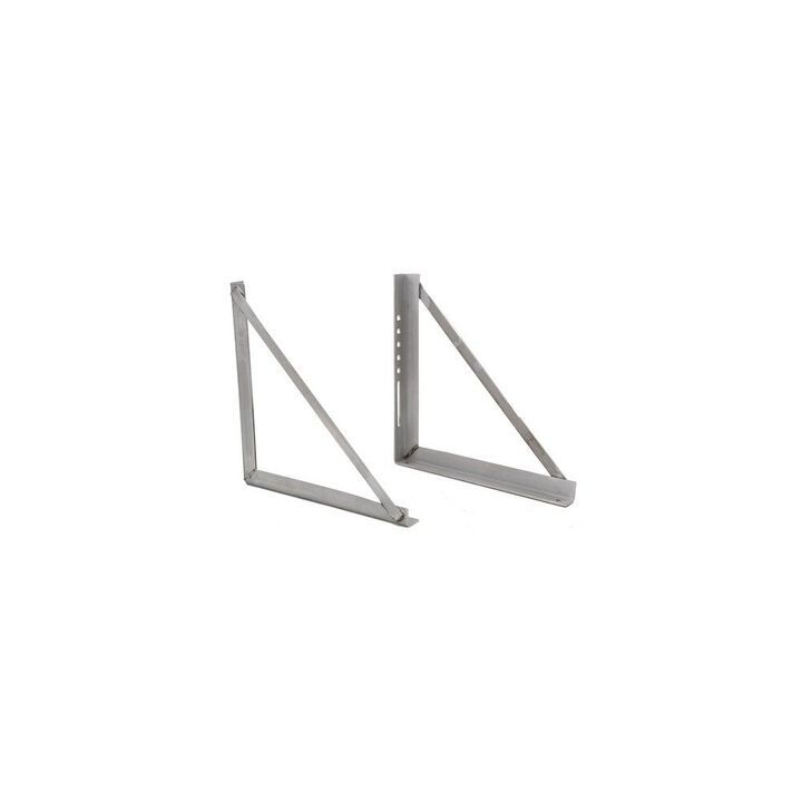 Buyers Products Company 18x18 Inch Welded Stainless Steel Mounting Brackets, large image number 1