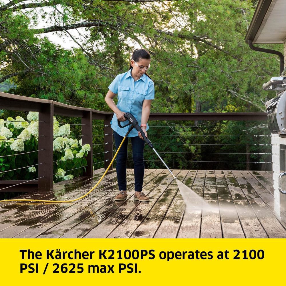 Karcher K2100PS 2100 PSI 1.2 GPM Electric Cold Water Pressure Washer with 4 Spray Nozzles, large image number 7