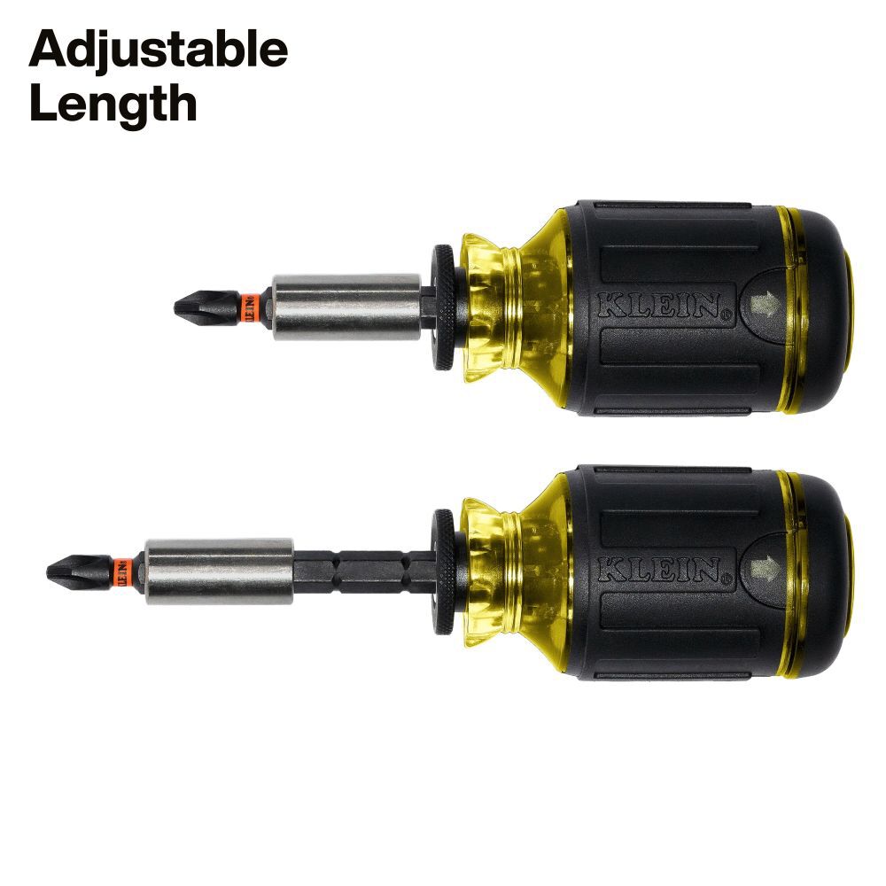 Klein Tools 8-in-1 Adjust. Stubby Screwdriver, large image number 3