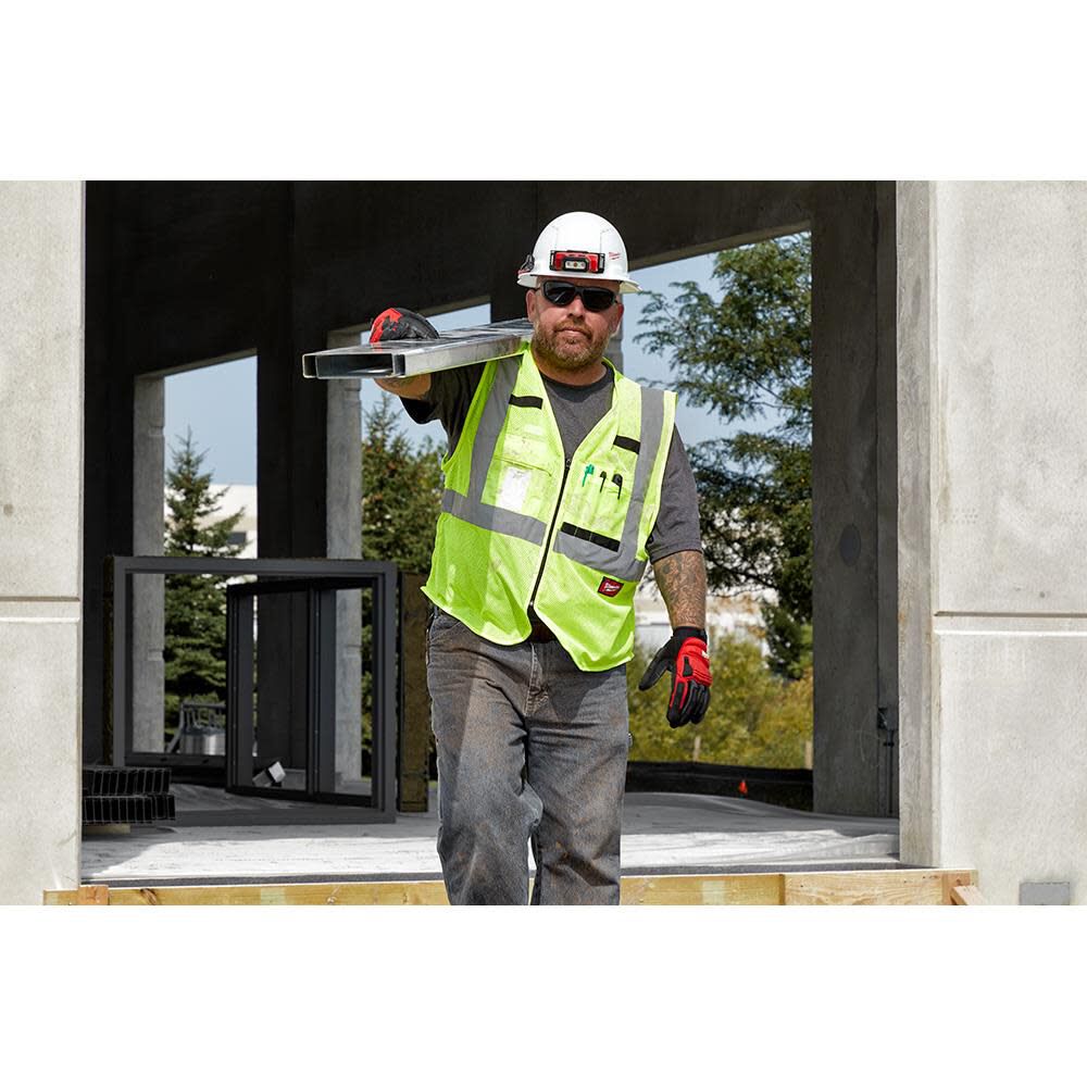 Milwaukee Class 2 High Visibility Mesh Safety Vest, large image number 8