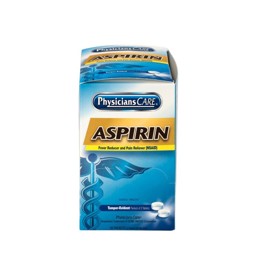 First Aid Only PhysiciansCare 325mg Aspirin Tablets, large image number 1