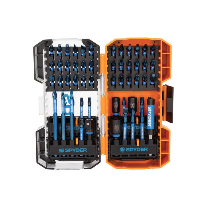 Spyder Screwdriver and Impact Driver Bit Kit, 56 Pieces