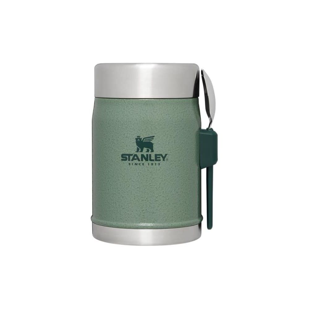 Stanley 1913 14 Oz Insulated Food Jar with Spork Hammertone Green  10-11353-001 from Stanley 1913 - Acme Tools