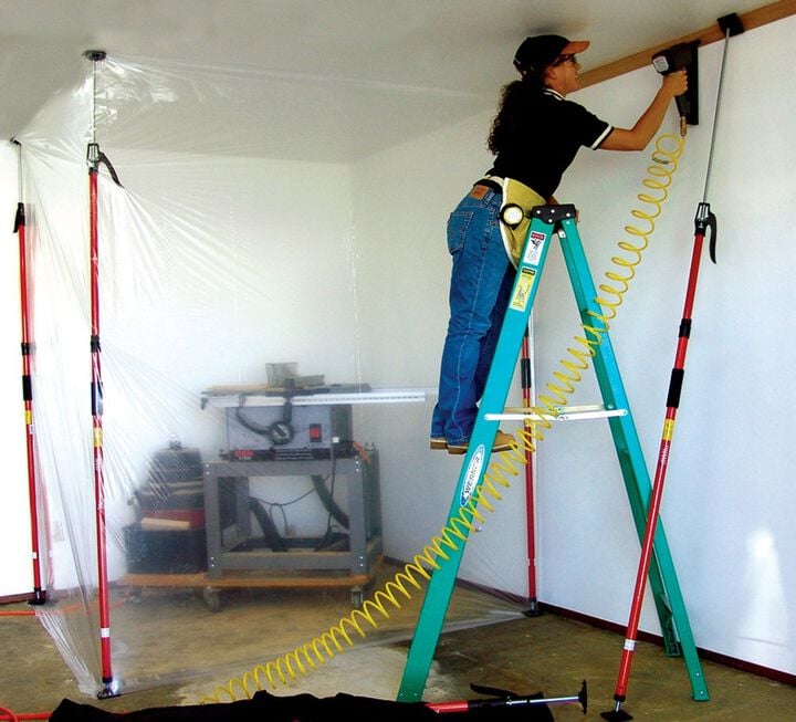 Fastcap 3rd Hand HD Support System 2 Pack Heavy-Duty Support Poles & Dust Barrier Kit, large image number 17