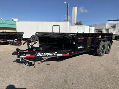 Diamond C 14 Ft. x 82 In. Heavy Duty Low Profile Dump Trailer, large image number 1