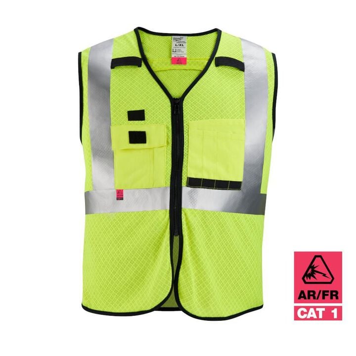 Milwaukee High Vis Safety Vest Class 2 Mesh AR/FR Cat 1, large image number 1