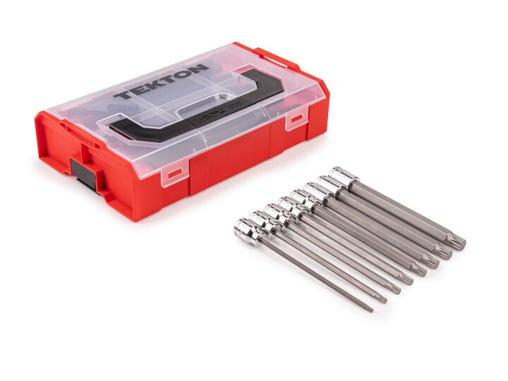 Tekton 3/8 Inch Long Bits with Stacking Organizer, 1/8-3/8 Inch, 3-10 mm, 56 Pieces, large image number 6