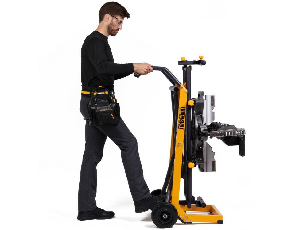 ToughBuilt Gehrungssägenständer | Universal Quickset | 3m Materialunterstützung | Fußpedal Verriegelung