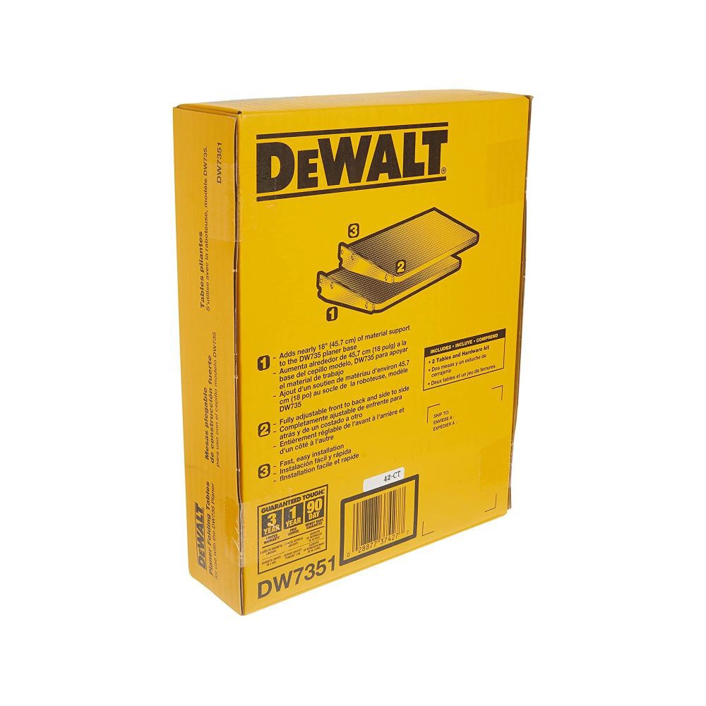 DEWALT Planer Infeed/Outfeed Tables for DW735, large image number 9