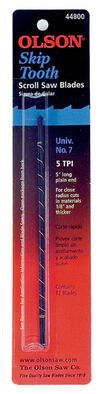 Olson Saw Company 5In. Long Skip Tooth Scroll Saw Blade 11.5 TPI 12pk, small image number 2