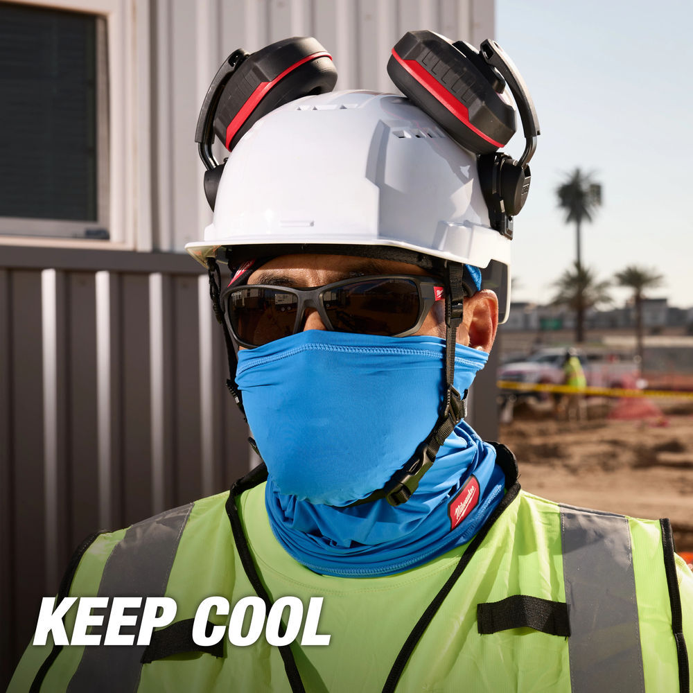 Milwaukee Cooling Neck Gaiter Blue, large image number 3